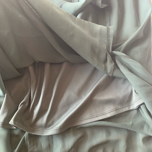 Long Green sheer skirt - Picture 2 of 3